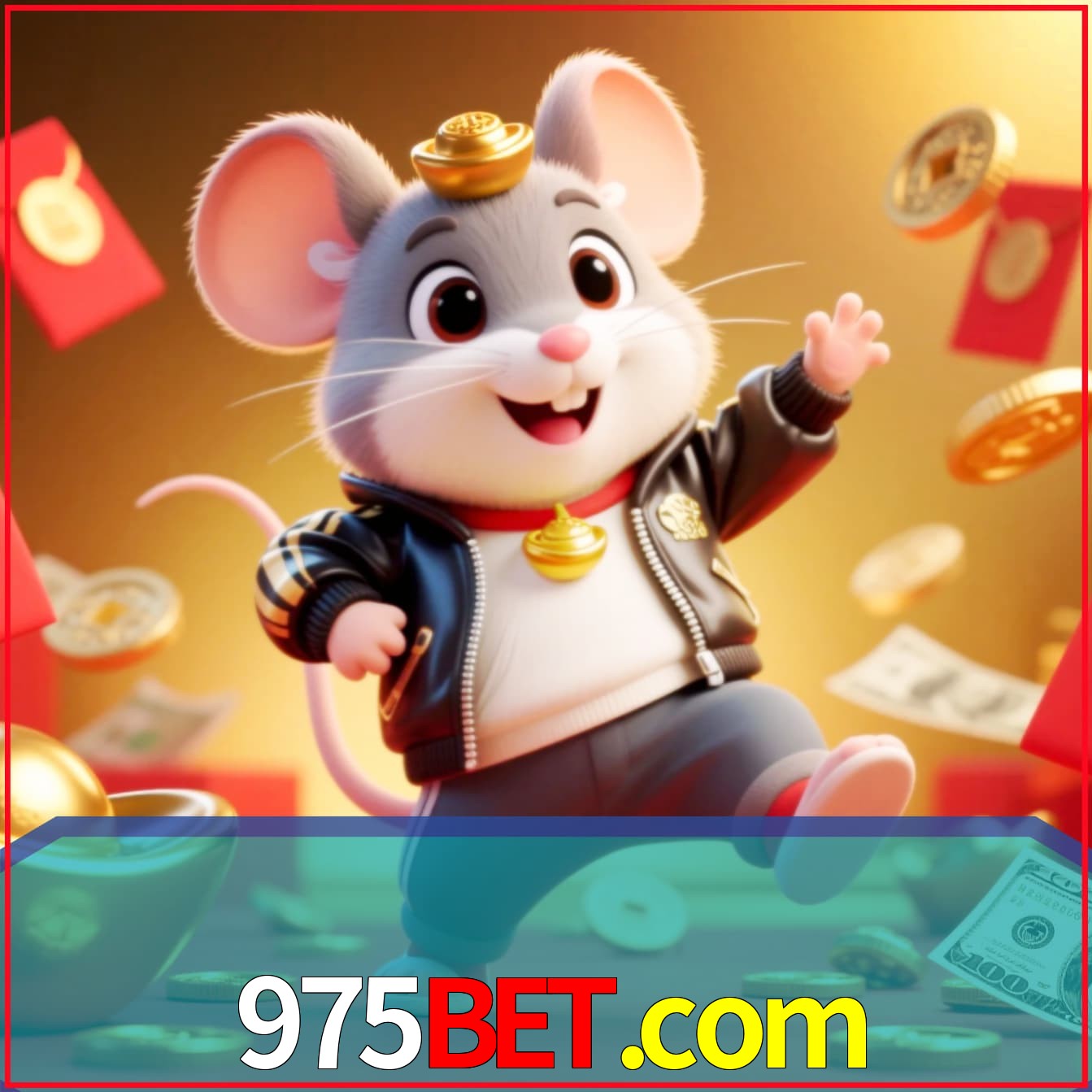 Slot machine 3D icon with number 7 and 1